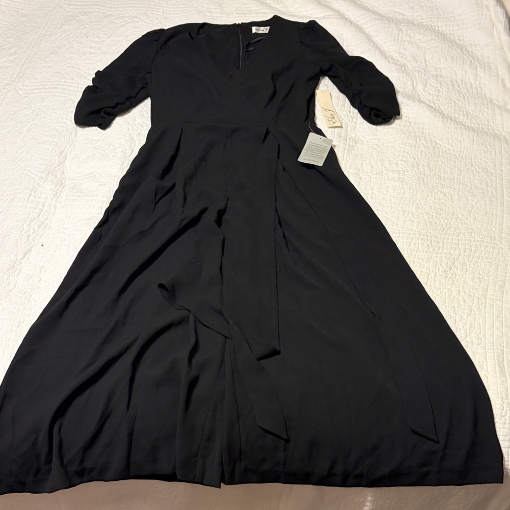 Eliza J Classic Black Long Sleeve Dress